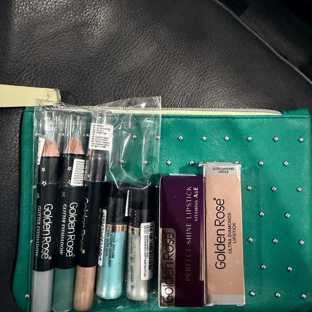 New & Sealed Golden Rose Eye & Lipstick Makeup Set